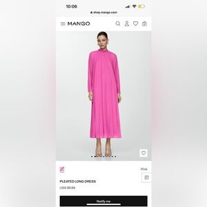 Mango Pink Maxi Dress